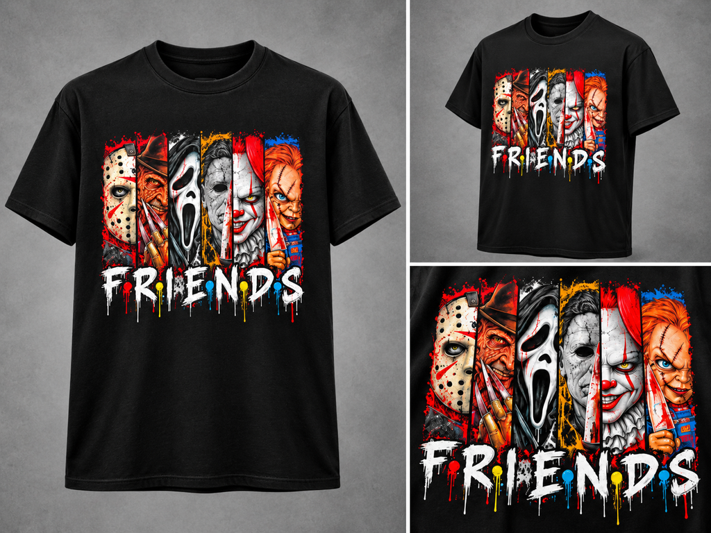 Friends Horror Short Sleeve T-Shirt
