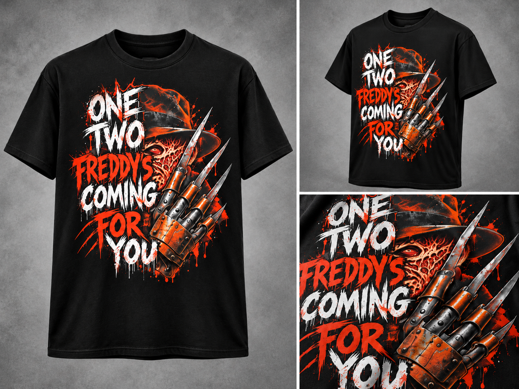 Freddy’s Coming For You Horror Short Sleeve T-Shirt