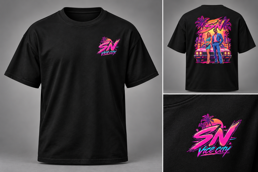 SN Vice City Nights Short Sleeve T-Shirt